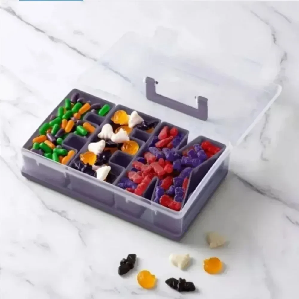 🆕️🗃Cook With Color EEK Snack Box Food Storage Container - White/Purple